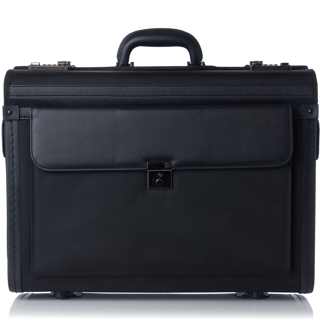 Alpine Swiss Rolling 17" Laptop Briefcase on Wheels Attache Lawyers